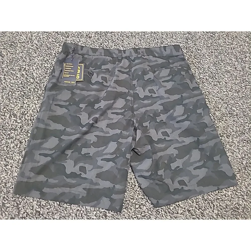 NWT Vintage 1946 Camo Golf Shorts Men's Size 40‎ Black Camo